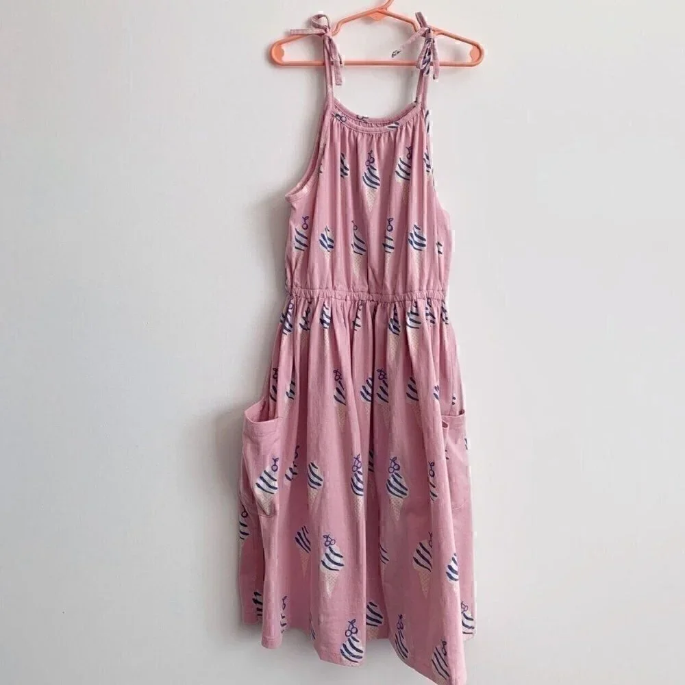 NWT Tea Collection Pink Ice cream Dress, 12 Years